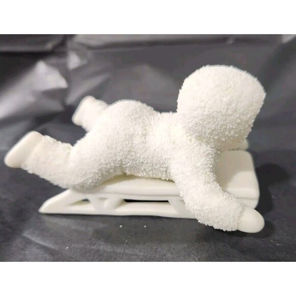 Dept 56 Snow Bunnies 3 Figures Baseball Skiing Sledding No Chips - Picture 12 of 14